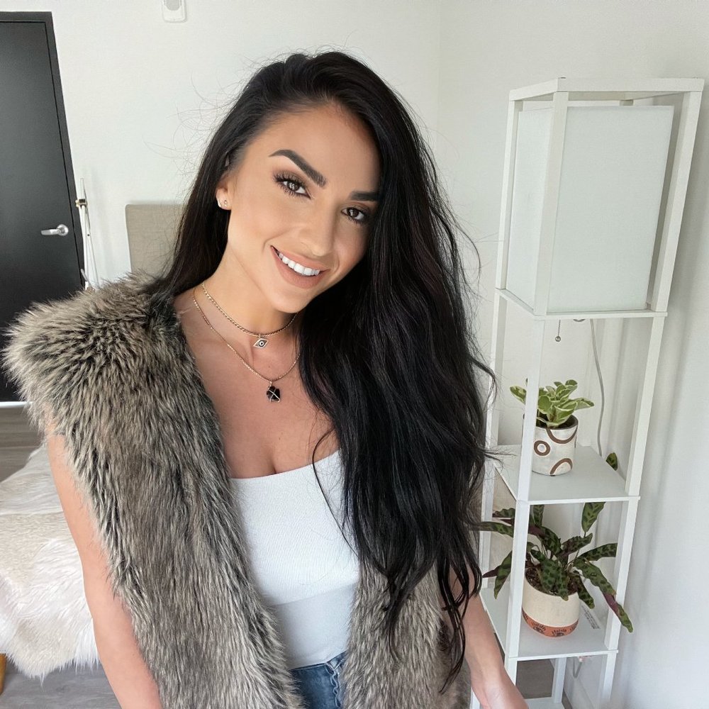 ZARA Faux Fur Vest with Knit Lining and Pockets